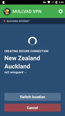 Mullvad VPN android App screenshot 2
