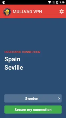 Mullvad VPN android App screenshot 4